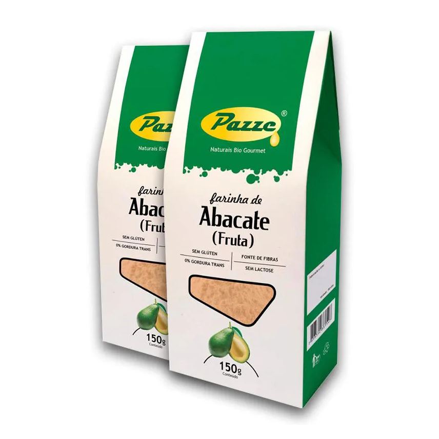 Pazze Kit 2 Farinha de Abacate 150 Gramas