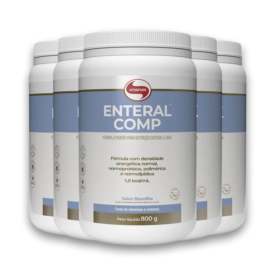 Vitafor Kit 5 Enteral Completo 800g Baunilha