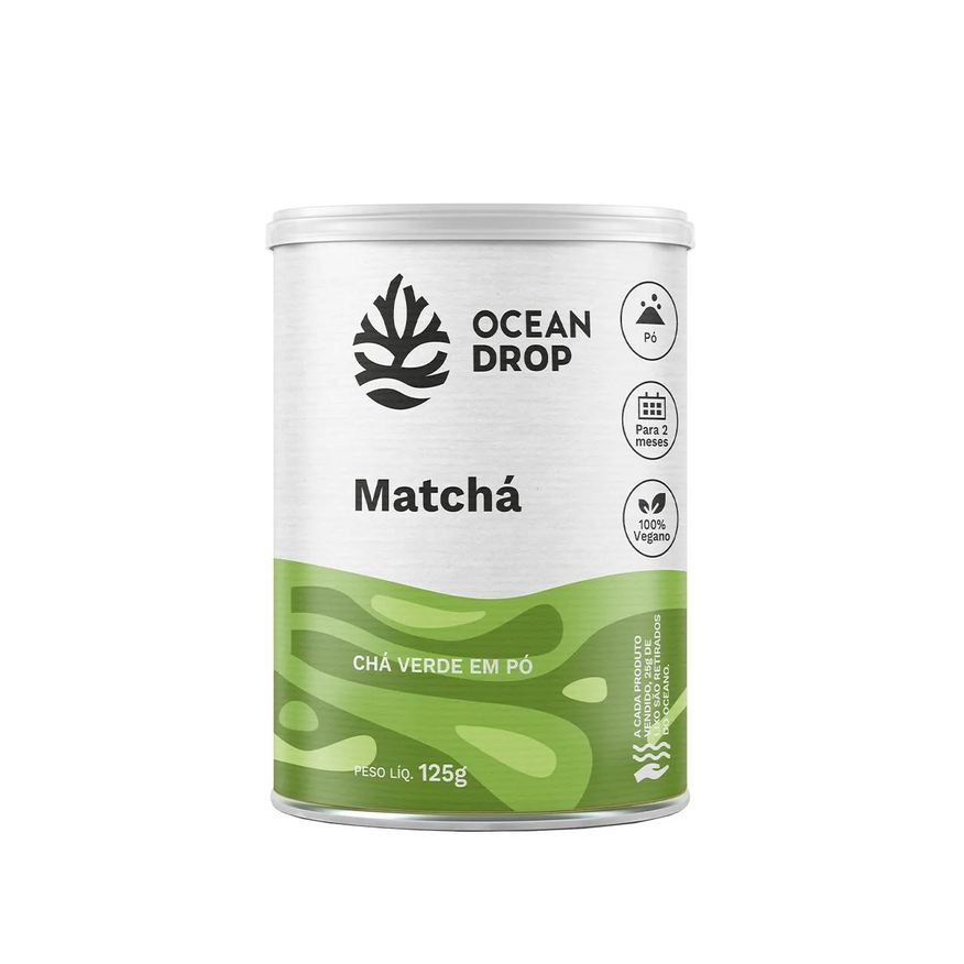 Ocean Drop Matchá Chá Verde Vegano 125g