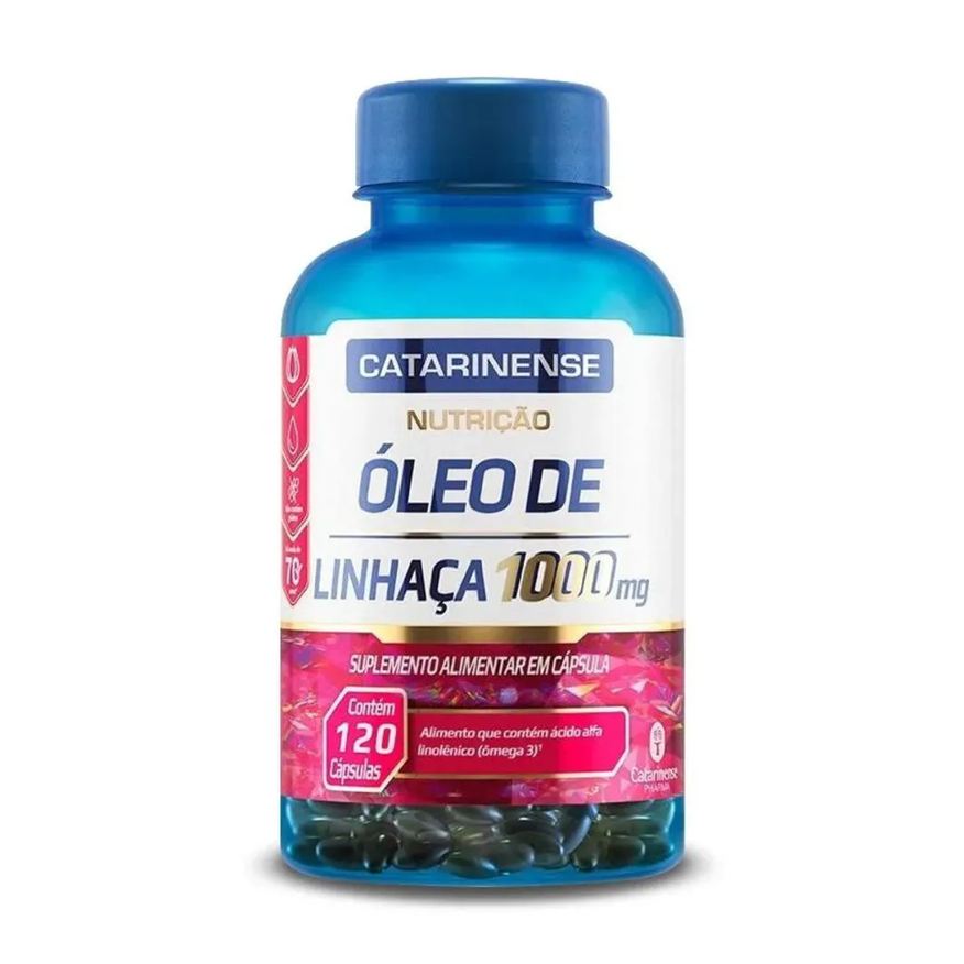 Catarinense Óleo de Linhaça 1000mg 120 Cápsulas