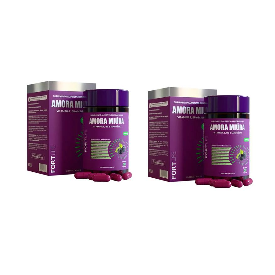 Fortlife Kit 2 Amora Miúra 1000mg 60 Cápsulas