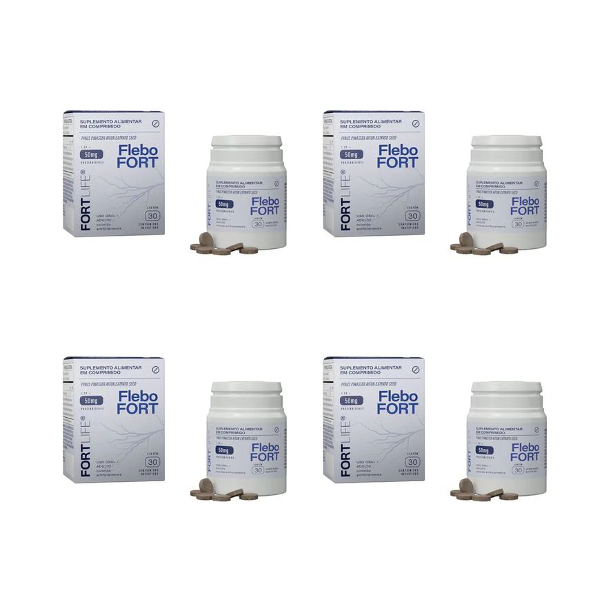 Fortlife Kit 4 Und Flebofort 50mg 30 Comprimidos