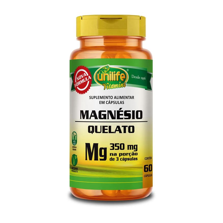 Unilife Magnésio Quelato 60 Cápsulas