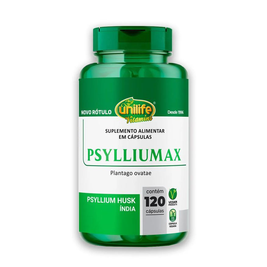 Unilife Psyllium Husk Psylliumax 120 Cápsulas
