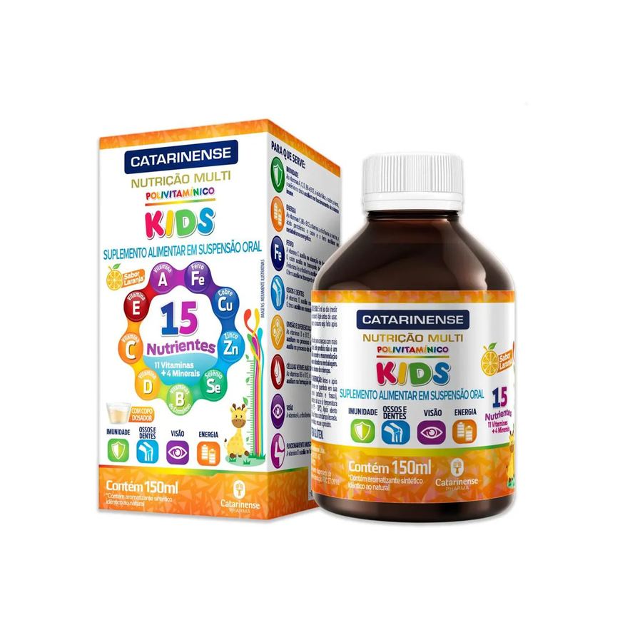 Catarinense Polivitamínico Kids Laranja 150ml