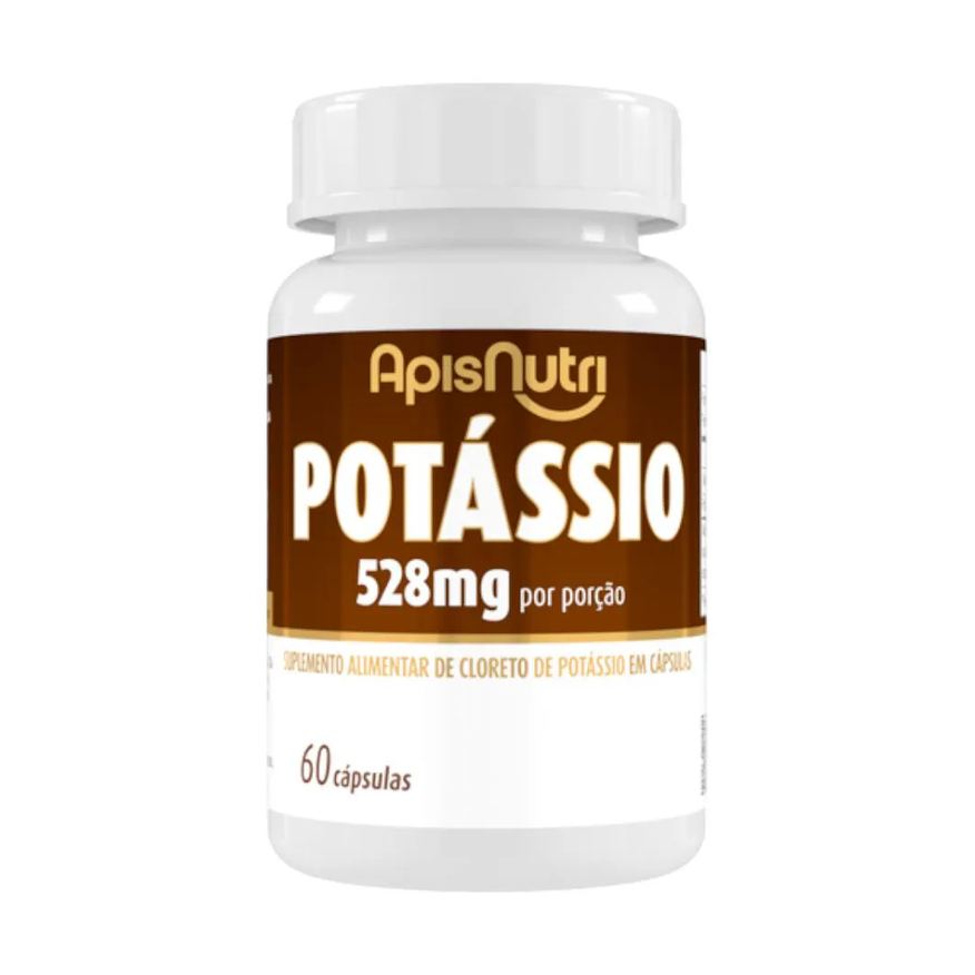 Apisnutri Suplemento Mineral de Potássio 60 Cápsulas