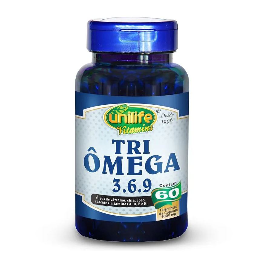 Unilife Tri Ômega (Ômega 3, 6 e 9) 60 Cápsulas