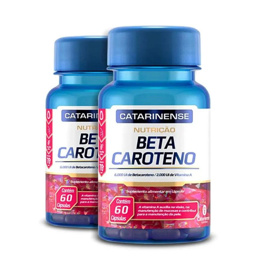 Catarinense Kit 2 Beta Caroteno Pharma 60 Cápsulas