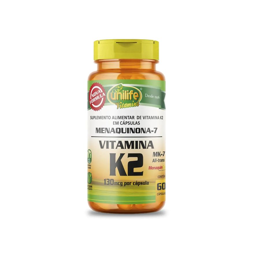 Unilife Vitamina K2 Menaquinona Mk7 60 Cápsulas