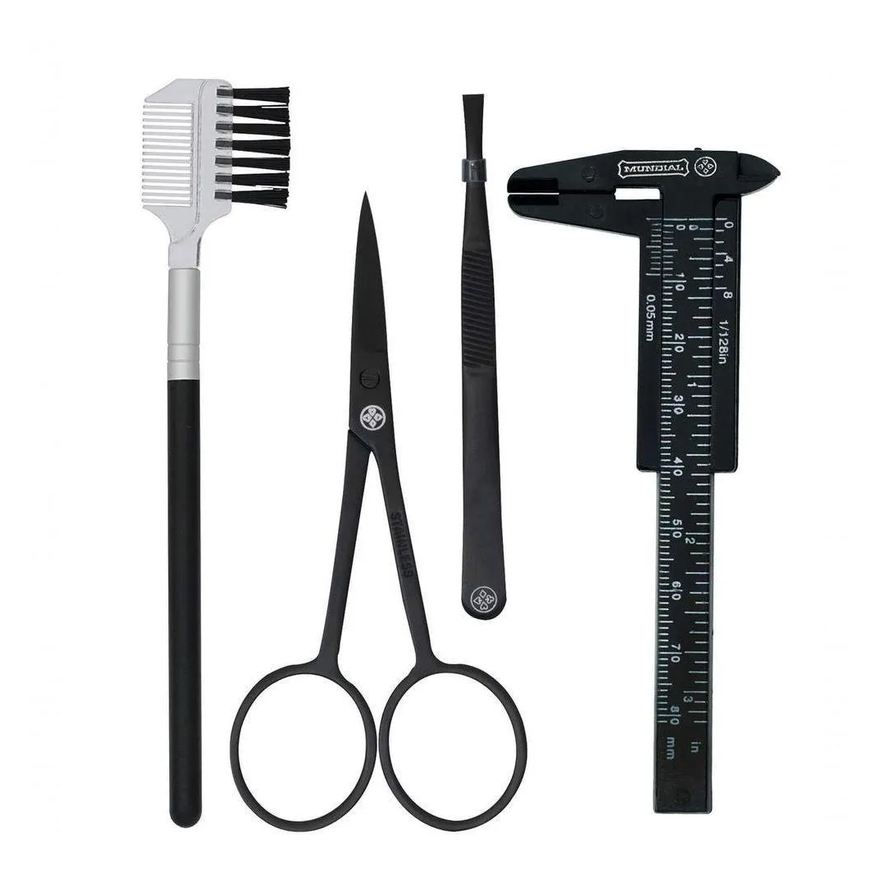 Mundial Conjunto Design Sobrancelha Make Up 4 Peças