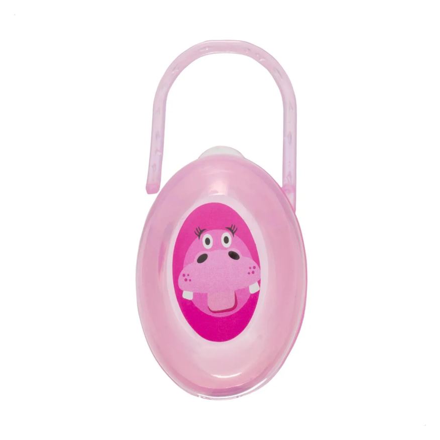 Ninet Porta Chupeta Rosa Hipopótamo Livre de Bpa