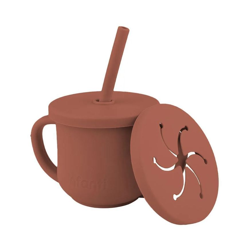 Infanti Copo de Silicone 2 em 1 Piccolo Terracota