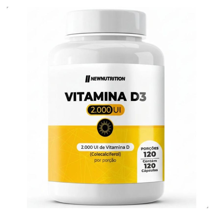 New Nutrition Vitamina D3 2000Ui 120 Capsulas Natural
