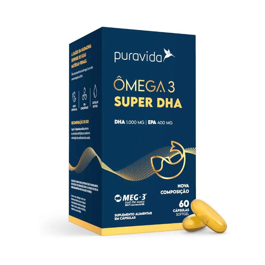 Puravida Omega 3 Super Dha Epa Big - 120 Cápsulas