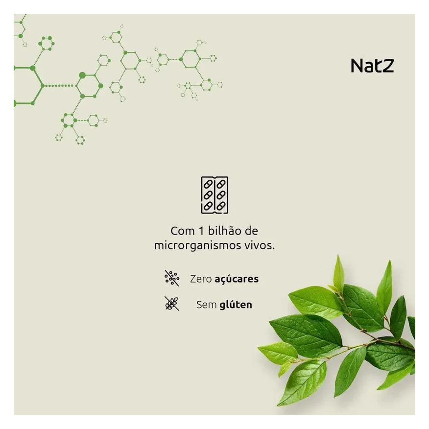 Lactobacillus Probiótico Acidophilus Natz 20 cápsulas