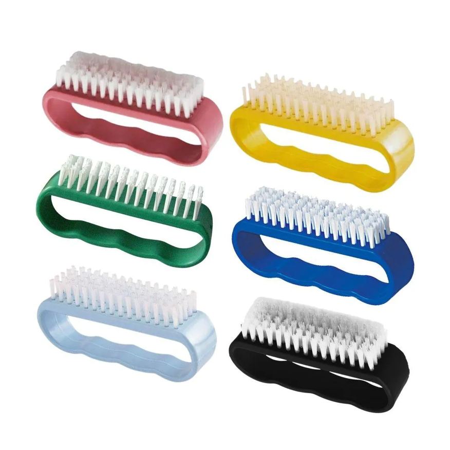 Ntflex Escova para Unha 592 Plastico Cores Sortidas -Kit 6Un