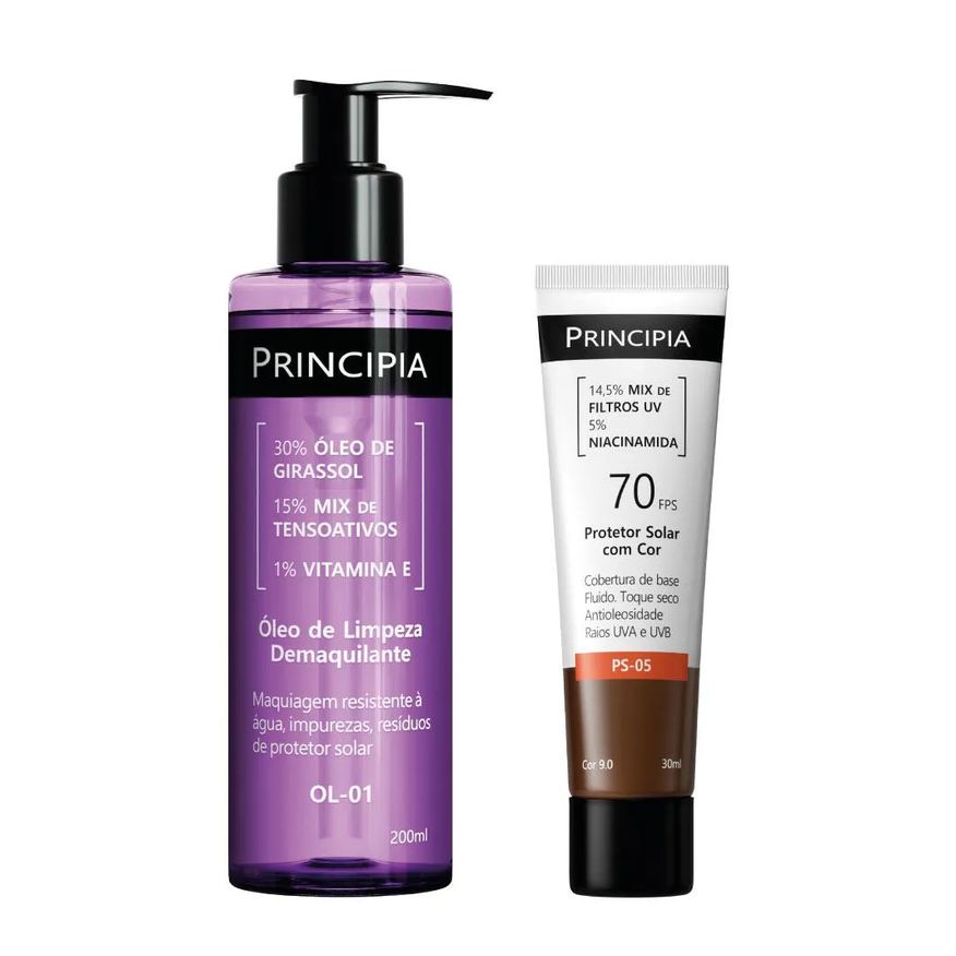 Principia, Kit Limpeza Profunda + Proteção com Cor 9.0