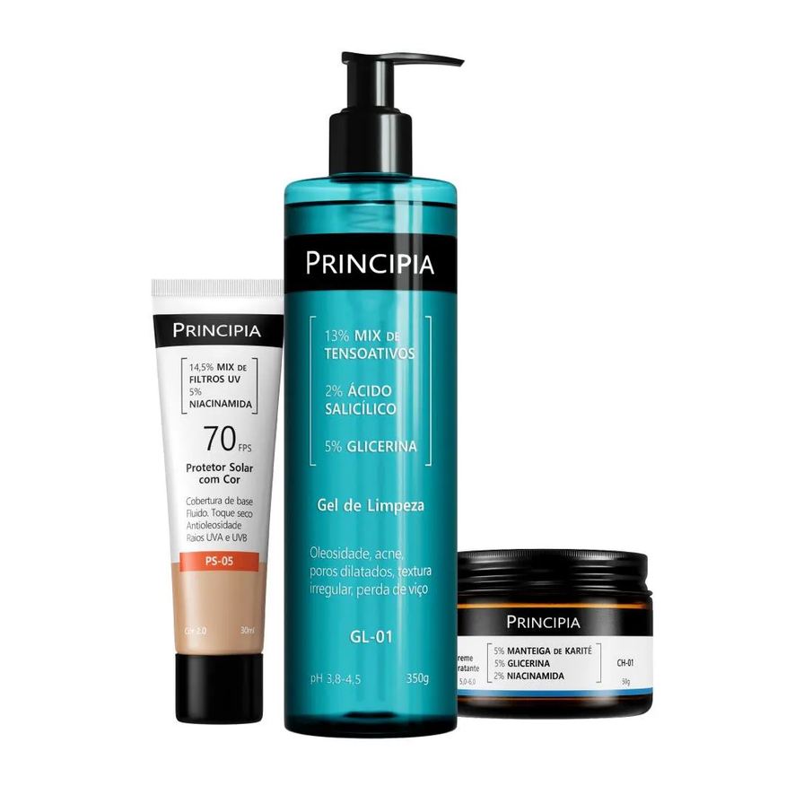 Principia, Kit Protetor Cor 2.0 + Limpeza + Hidrata
