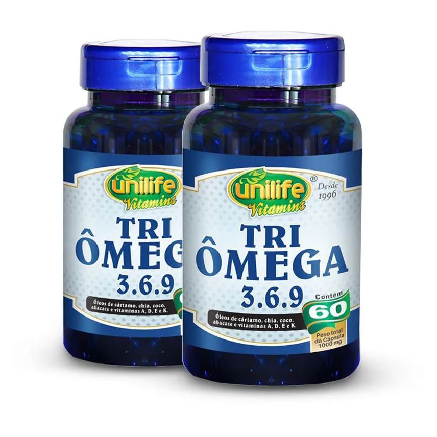 Unilife Kit 2 Tri Ômega (Ômega 3, 6 e 9) 60 Cápsulas