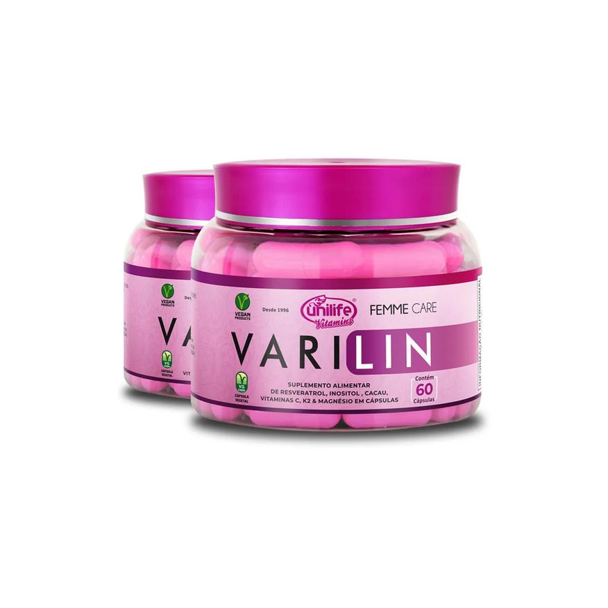 Unilife Kit 2 Varilin Femme Care Vegano 60 Cápsulas 600mg