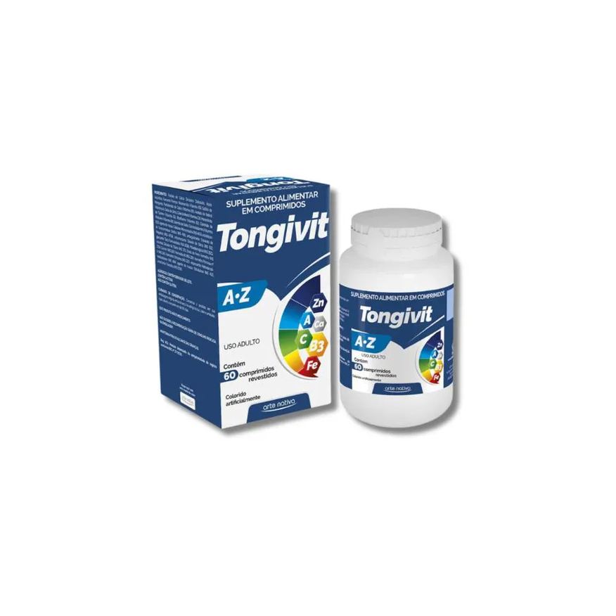 Arte Nativa Suplemento Alimentar Polivitamínico de a a Z Vitamina Tongivit 60 Comprimidos