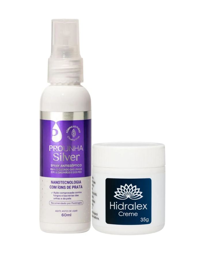 Hidralex Kit Creme 35g e Pro Silver 60ml Pro Unha