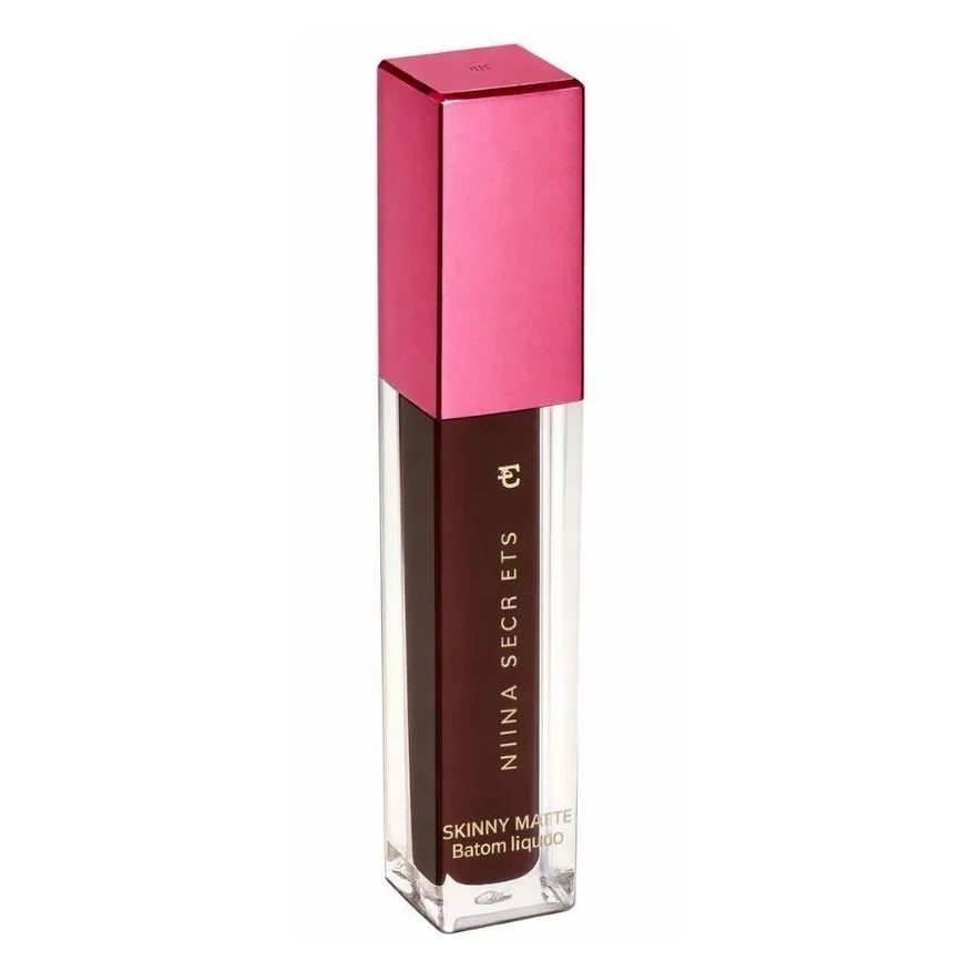 Eudora Batom Líquido Skinny Matte Niina Secrets Marrom Lírio 5ml