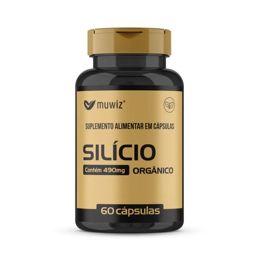 Muwiz Silício Orgânico - 490mg 60 Cápsulas Cabelos, Pele e Unhas