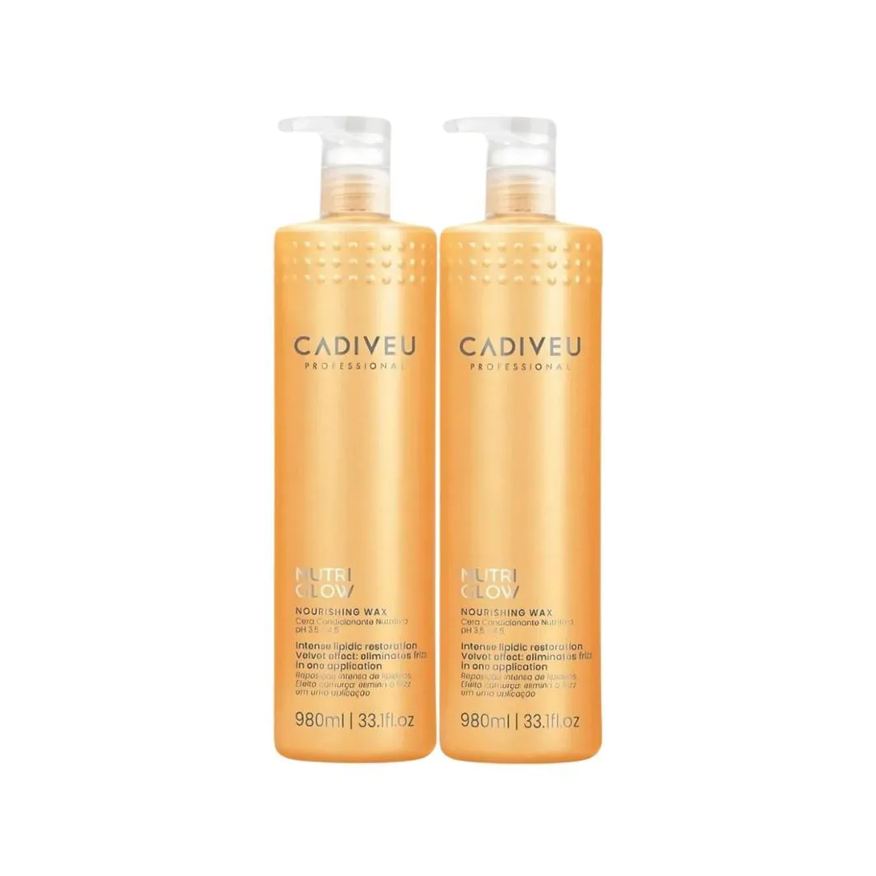 Cadiveu Nutri Glow Nourishing Wax Kit 2 Condicionante 980ml