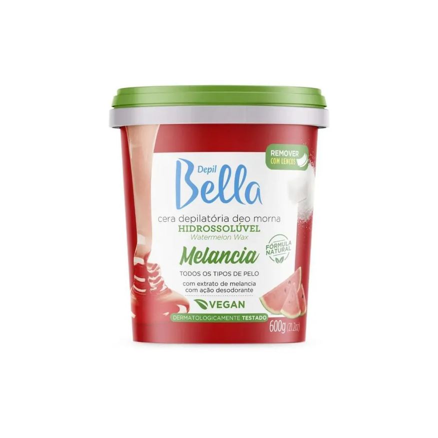 Depil Bella Cera Depilatória Melancia Hidratação 600g