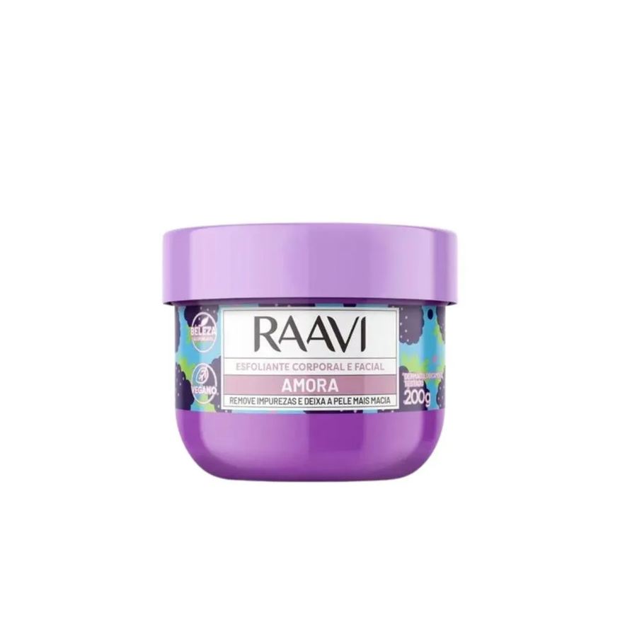Raavi Creme Esfoliante Corporal e Facial Amora 200g