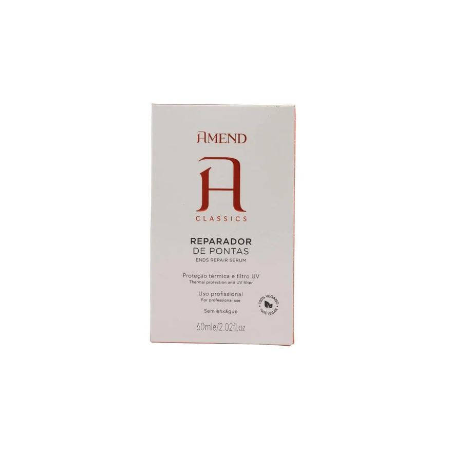 Amend Cosméticos Reparador de Pontas Proteção Térmica Amend Classics 60ml