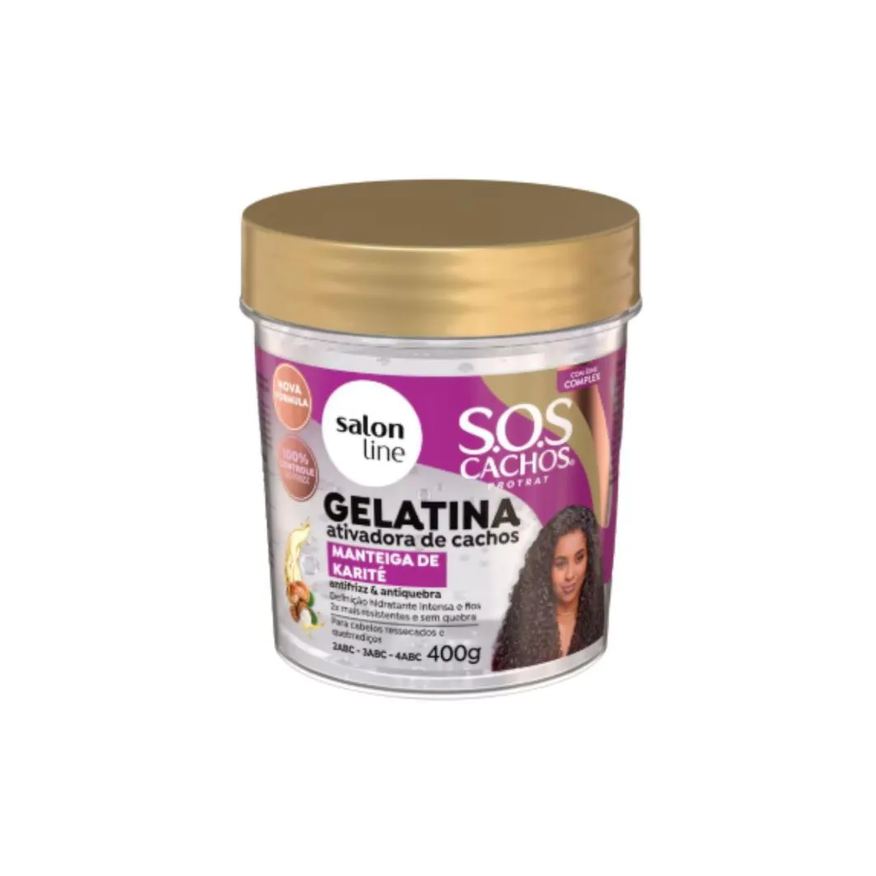 Salon Line S.o.s Cachos Manteiga de Karité Gelatina 400g