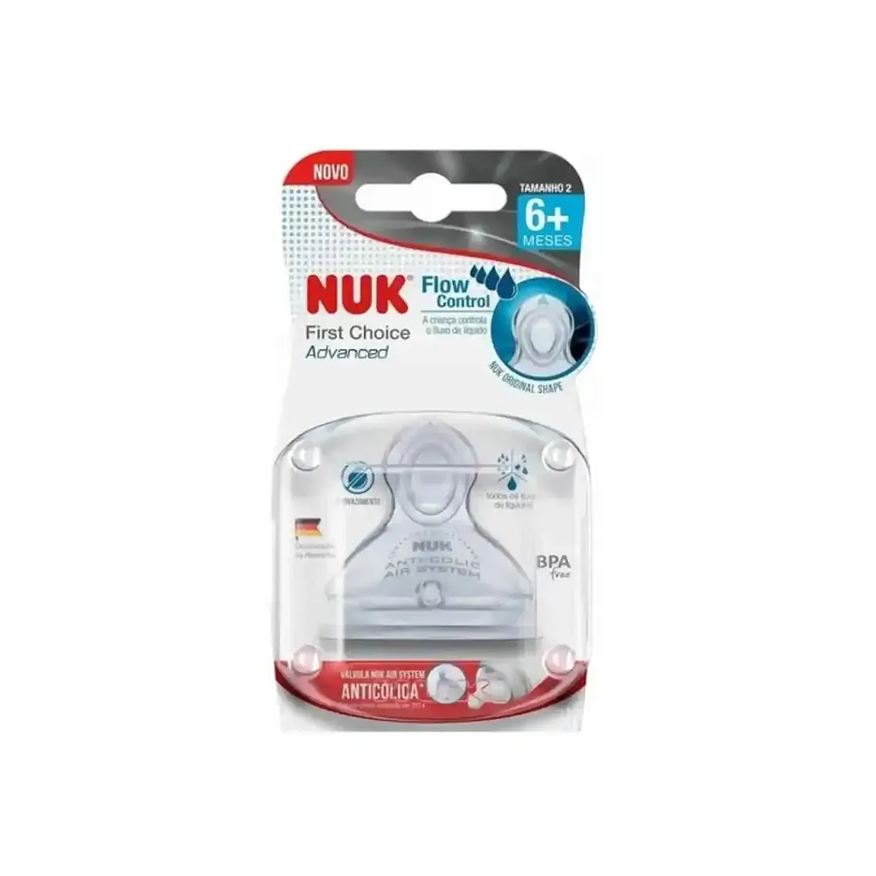 Nuk Bico Fc Advanced Silicone Controle Fluxo 6+ Meses