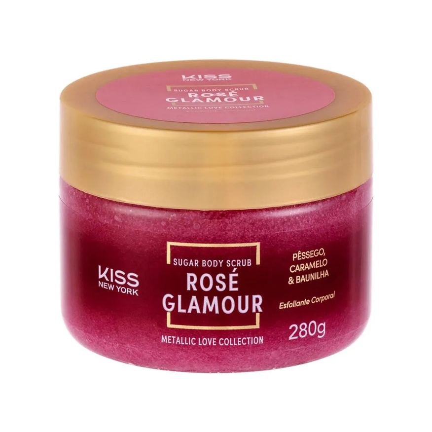 Kiss New York Sugar Body Scrub Rosé Glamour 280g