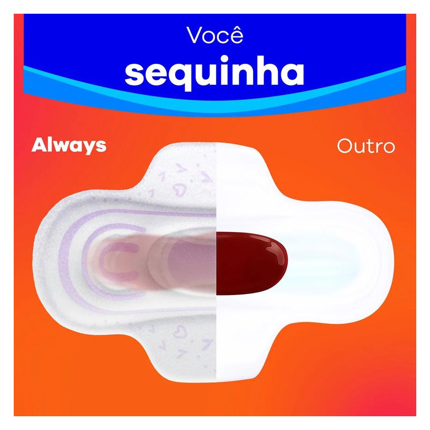 Always Absorvente Dia Ultra Suave com Abas 16 unidades