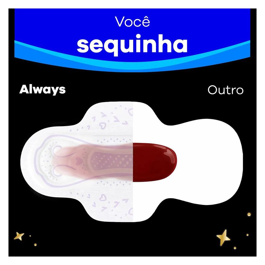 Always Absorvente Noite Ultra Suave com Abas 16 unidades