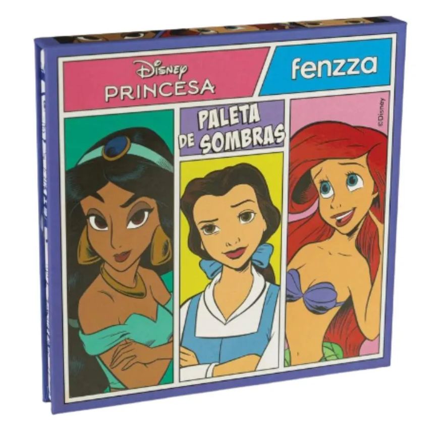 Fenzza Paleta de Sombras Disney Princesa Jasmine, Bela e Ariel Dis130
