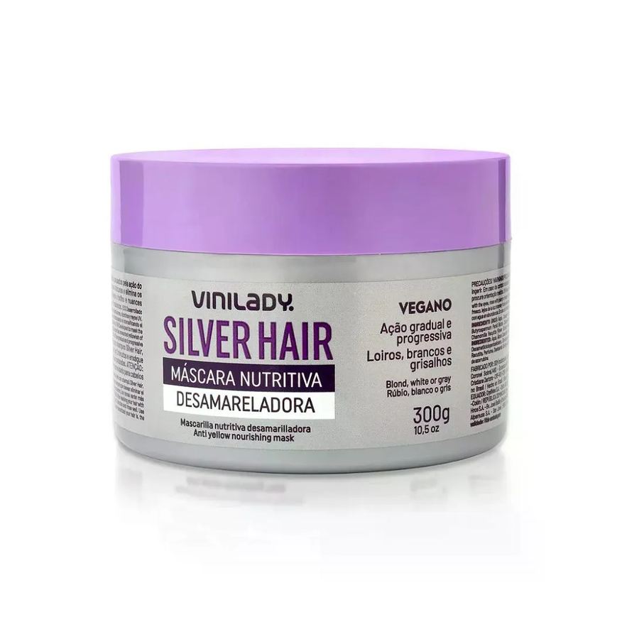 Vinilady Mascara Nutritiva Desamareladora 300g Silverhair
