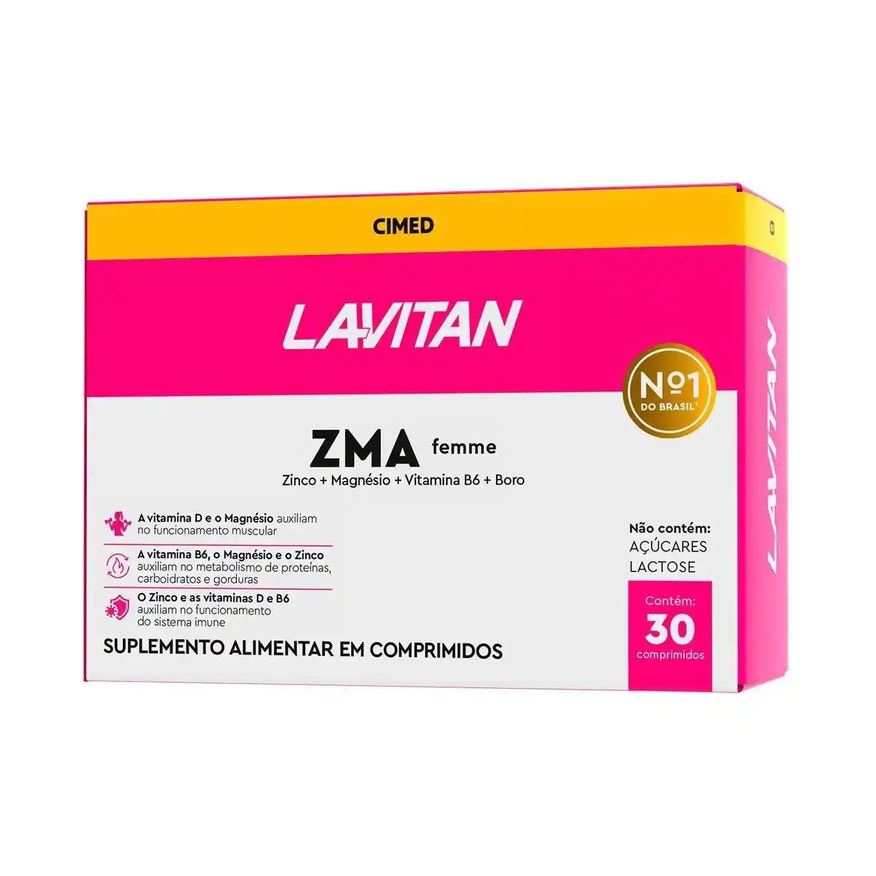 Cimed Lavitan Zma Femme com 30 Comprimidos Sabor sem Sabor