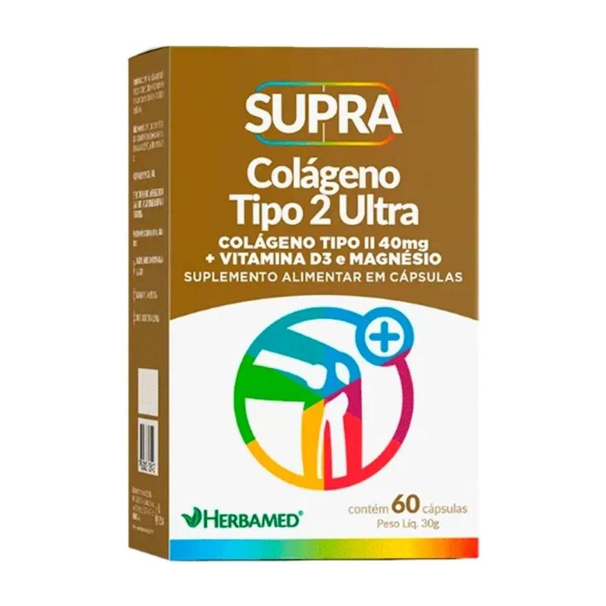 Herbamed Supra Colágeno Tipo 2 Ultra 40mg 60 Capsulas Natural