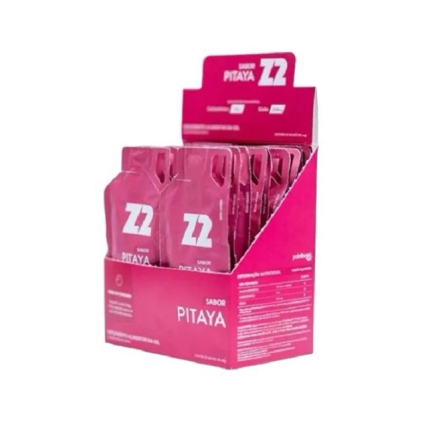 Z2 Foods Energy Gel Z2 (Display 10 Sachês 40g) - Sabor: Pitaya