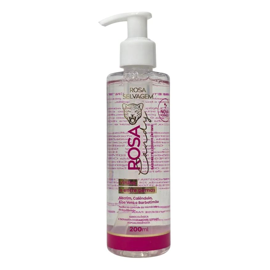 Rosa Selvagem Sabonete Líquido Íntimo Rosa Candy 200ml
