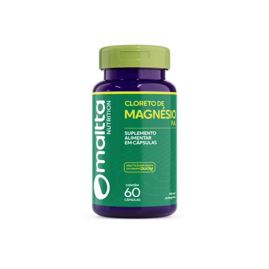 Duom Cloreto de Magnesio 500mg 60 Capsulas - Maltta