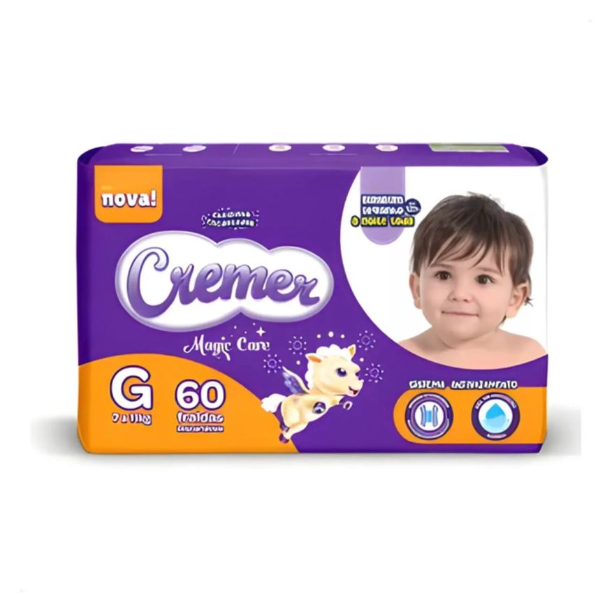 Cremer Fralda Inf Hiper Tamanho G com 60 Unidades Magic Care