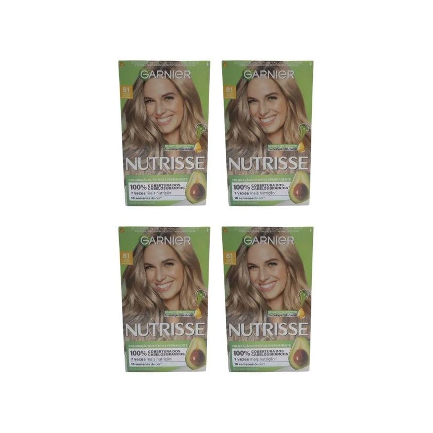 Garnier Coloraçao Nutrisse 12.11 Louro Plat Perf/Ult Claro-Kit C/4Un