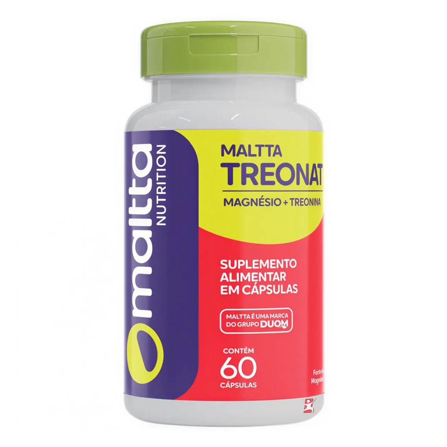 Maltta Nutrition Maltta Treonat - Magnésio + Treonina Memória 60 Cápsulas