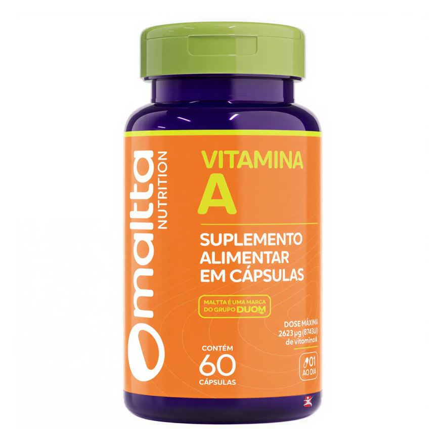 Maltta Nutrition Vitamina a em Alta Concentração Acetato de Retinol 60 Cápsulas - Maltta Nutrtion