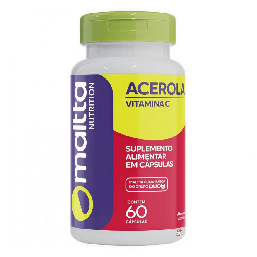 Maltta Nutrition Vitamina C a Base de Acerola Concentrada 60 Cápsulas