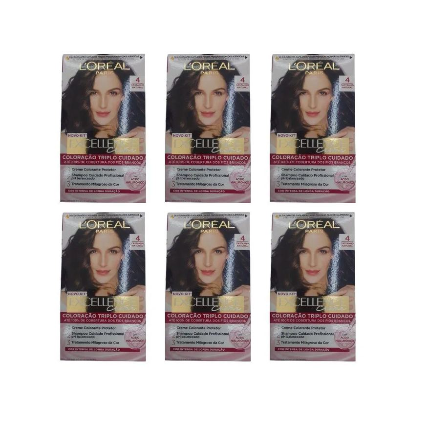 Imedia Coloraçao 4 Castanho Natural-Kit C/6Un